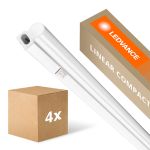 Confezione Multipack 4x Ledvance Reglette LED Linear Compatto Interruttore 12W 1200lm - 830 Luce Calda | 90cm