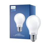 Philips MASTER Value LED Bulbo E27 Pera Ghiaccio 11.2W 1521lm - 927 Bianco Molto Caldo | Miglior resa cromatica - Dimmerabile - Sostitutiva 100W