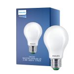 Philips MASTER LED Bulbo Ultra Efficient E27 Pera Ghiaccio 2.3W 485lm - 827 Bianco Molto Caldo | Sostitutiva 40W