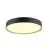 SLV Decona Parete e Luce da soffitto Aluminium Nero Il Giro 23W 2170lm - 930 Luce Calda -  | IP44 - Miglior Resa Cromatica - Dimmerabile 